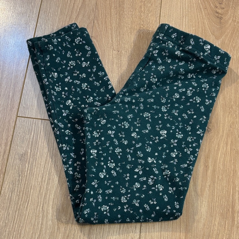 💙 Old Navy Dark Green Floral Leggings 💙